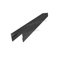 Планка крышки забора 40мм 30х45 х 2500 (VALORI-20-DarkGrey-0.5)
